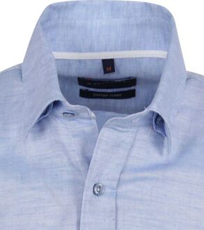 Short Sleeve Overhemd Linnen Lichtblauw - S,M,L,XL,XXL