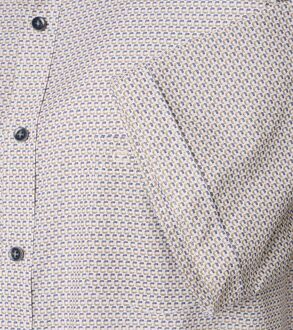 Short Sleeve Overhemd Print Groen - 3XL,L,M,XL,XXL