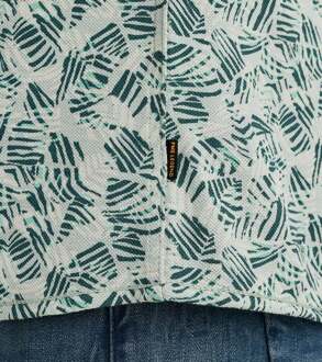 Short Sleeve Overhemd Print Groen - M