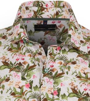 Short Sleeve Overhemd Print Jungle Groen Multicolour - L,M,S,XL,XXL