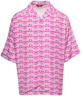 Short Sleeve Shirts Gcds , Pink , Heren - L,M