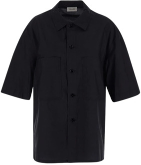 Short Sleeve Shirts Lemaire , Black , Heren - Xl,M