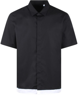 Short Sleeve Shirts Neil Barrett , Black , Heren - Xl,L,M,S