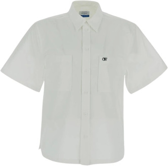 Short Sleeve Shirts Off White , White , Heren - M