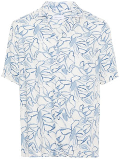 Short Sleeve Shirts Tagliatore , Blue , Heren - L,M