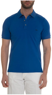 Short-sleeved polo shirt Fay , Blue , Heren - 2Xl,L,S