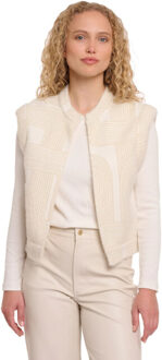 Short waistcoat Ecru