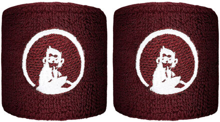 Short Zweetband Verpakking 2 Stuks-Wijnrood - nosize
