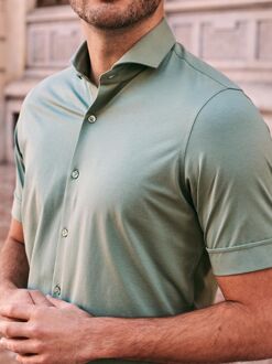 Shortsleeve Sorona Overhemd Erik Groen - 38,39,40,41,42,43