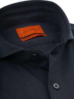 Shortsleeve Sorona Overhemd Navy Donkerblauw - 38,39,40,41,42,43