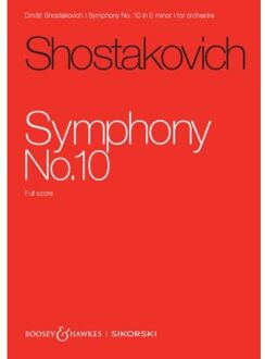 Shostakovich: Symphony No. 10 Op. 93 For Orchestra Study Score - Dmitrij Schostakowitsch