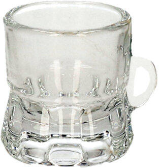 Shotglas bierpul met handvat 4cm - Shotglaasjes Multikleur