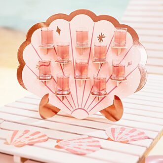 Shotjes Standaard Schelp (43x38cm) Roze