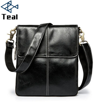 Shoulder bag Mens pu Leather Small Business Man Bag Vintage Brand Mens Messenger Bag Casual Male bolsa Classic Plaid Design