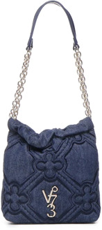 Shoulder Bags V73 , Blue , Dames - ONE Size