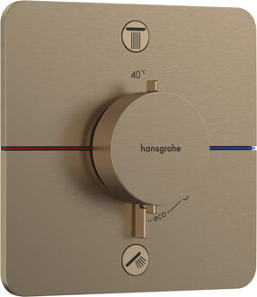 ShowerSelect Comfort Q thermostaat inbouw voor 2 functies, Brushed Bronze