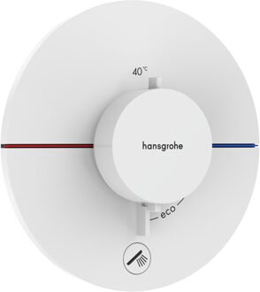 ShowerSelect Comfort S thermostaat inbouw voor 1 functie en extra uitgang, mat wit