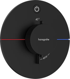 ShowerSelect Comfort S thermostaat inbouw voor 1 functie, mat zwart
