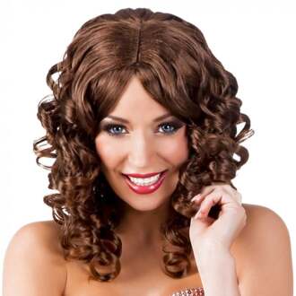 Showtime cocktail pruik bruin Bruin - Kastanje