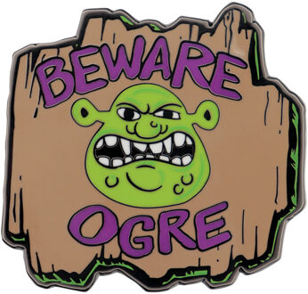Shrek ‘Beware Ogre’ Pin Badge