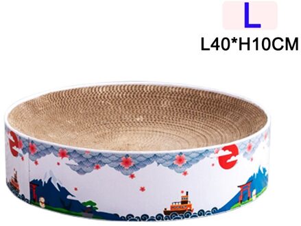 Shuangmao Type Kom Kat Catnip Scratcher Board Nail Schraper Mat Bed Katten Speelgoed Gegolfd Papier Indoor Kitten Sleep Rest Levert Bourgondië
