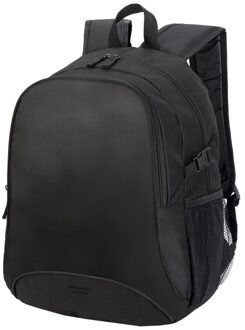 Shugon Allround rugzak/rugtas zwart - A4-formaat - Schooltas - Laptoptas/boekentas