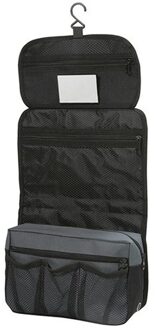 Shugon Toilettas Hangend - meerdere vakken - 27 x 17 cm - zwart/ grijs