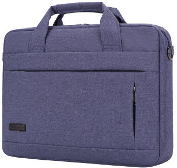 SHUJIN Grote Capaciteit Laptop Handtas Voor Mannen Vrouwen Reizen Aktetas Bussiness Notebook Tassen 14 15 Inch Macbook Pro PC blauw 15duim