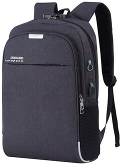 Shujin Rugzakken Usb Mannen Laptop Rugzak Boek Backbag Reizen Daypacks Mannelijke School Boekentas Mochila Escolar Rugzak Diefstal zwart