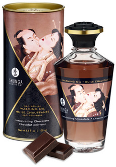 Shunga Aphrodisia Oil - Intoxicating Chocolate - 3.5 fl oz / 100 ml