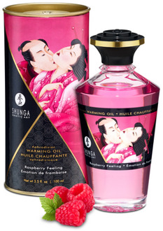 Shunga Aphrodisia Oil - Raspberry Feeling - 3.5 fl oz / 100 ml
