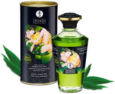 Shunga Aphrodisia Olie - Exotische Groene Thee - 3,5 fl oz / 100 ml