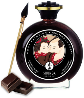 Shunga Edible Body Paint - Aphrodisiac Chocolate - 3.5 fl oz / 100 ml