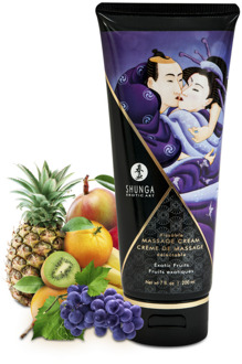 Shunga Kusbare Massagecrème - Exotische Vruchten - 7 floz / 200 ml