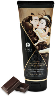 Shunga Kusbare Massagecrème - Verslavende Chocolade - 7 floz / 200 ml