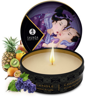 Shunga Mini Massage Kaars - Exotische Vruchten - 1 oz / 30 ml