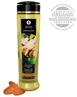 Shunga Organica Massage Oil - Almond Sweetness - 8 fl oz / 240 ml