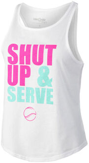Shut Up & Serve Tanktop Dames wit - M