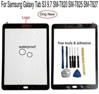 Shyueda 100% Voor Samsung Galaxy Tab S3 9.7 SM-T820 SM-T825 SM-T827 Outer voor Glas Panel Touch Screen Digitizer wit