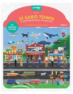 Si Sabo Town: A Bilingual Reusable Sticker Play Set - Si Sabo Kids - Mike Alfaro