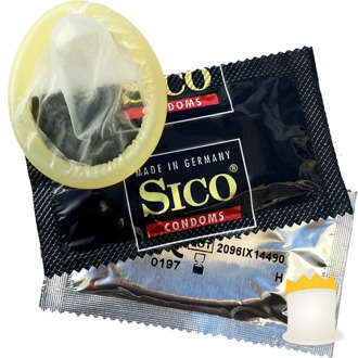 Sico Spermicide Condooms - Zaaddodend Glijmiddel 24 (2 x 12) stuks Transparant - 53 (omtrek 11-11,5 cm)