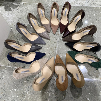 Side Air Snake Pattern High Heeled Shoes With Fine Heel Occupation Shallow Mouth Single Shoes Spring Summer Was Thin Shoes 33 42