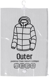 Side Pull Opknoping Transparante Vacuüm Opbergtas Compressie Tas Haak Kleren Hangen Rits Cover Garderobe Voor Pak Jas Opslag