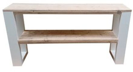 Side table New Orleans industrial wood - Wit 180 cm - Bijzettafel