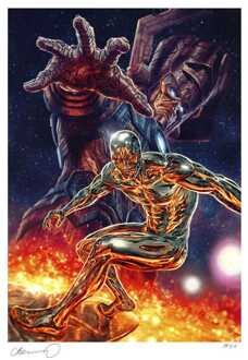 Sideshow Collectibles Marvel Art Print Galactus and the Silver Surfer 61 x 41 cm - unframed