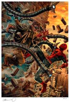 Sideshow Collectibles Marvel Art Print The Amazing Spider-Man vs Doc Ock 46 x 61 cm - unframed