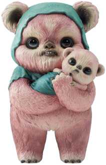 Sideshow Collectibles Star Wars Designer Statue Ewok by Mab Graves Pink Variant 18 cm