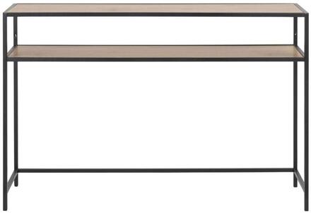 Sidetable Jaxx - Eiken - 79x120x35 Cm - Melamine - Bruin#Zwart