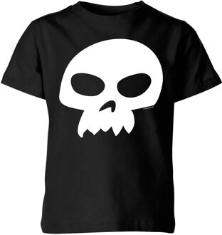 Sids Skull Kinder T-shirt - Zwart - 11-12 Years - Zwart - XL