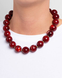 Sieraad 911 - maat One size Bordeaux